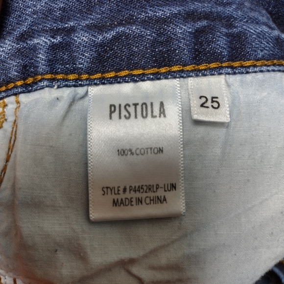 Pistola Kylee Relaxed High Rise Cuffed Short in Luna - Picture 4 of 5